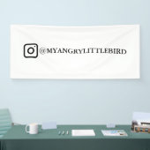 Instagram Naam 2.5x6ft Promotie Banner (Beurs)