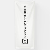 Instagram Naam 2.5x6ft Promotie Banner (Verticaal)