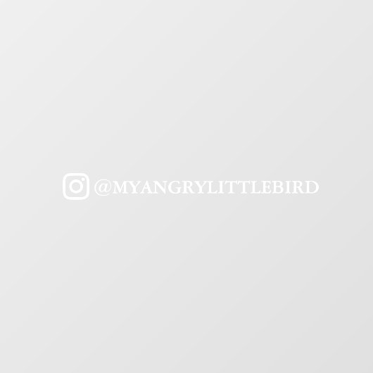 Instagram Naam Auto Ruit Sticker (Vel)