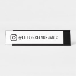 Instagram Naam Bord | Uw Insta-naambordje Bureau Naambordje