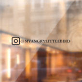 Instagram Naam Spiegel Decal Ruitsticker (Vel 2)