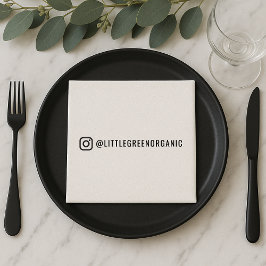 Instagram Napkins | Uw Insta-naam Papieren servett Servet