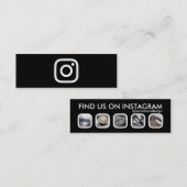 Instagram Networking Mini Visitekaartje (Voorkant / Achterkant)