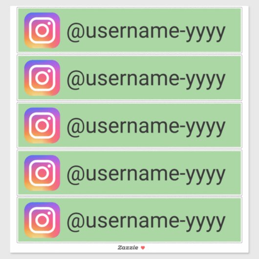 Instagram of social media gebruikersnamen sticker (Vel)