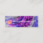 Instagram Paint Splatter Mini Visitekaartje (Voorkant)