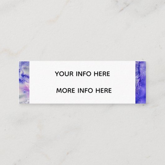 Instagram Paint Splatter Mini Visitekaartje (Achterkant)