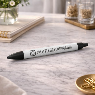 Instagram Pen Jouw IG Naam Zwarte Pen