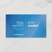 Instagram Photo Blue Crossing Mini Comp Card Visitekaartje (Achterkant)