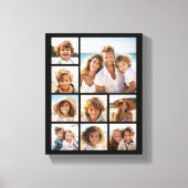 Instagram Photo Collage met 9 foto's Canvas Afdruk (Voorkant)