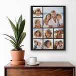 Instagram Photo Collage met 9 foto's Canvas Afdruk<br><div class="desc">Gebruik je foto's zonder lijsten op deze. Voeg uw favoriete afbeeldingen en momentopnamen toe aan deze strip voor een leuke geheugenhouder. Een artistieke manier om je beste foto's te tonen die foto's delen.</div>