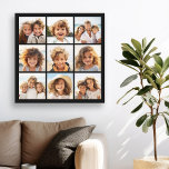 Instagram Photo Collage met 9 foto's Canvas Afdruk<br><div class="desc">Gebruik je foto's zonder lijsten op deze. Voeg uw favoriete afbeeldingen en momentopnamen toe aan deze strip voor een leuke geheugenhouder. Een artistieke manier om je beste foto's te tonen die foto's delen.</div>