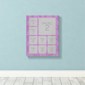 Instagram Photo Collage met 9 foto's Canvas Afdruk (Insitu (Houten vloer))