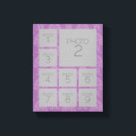 Instagram Photo Collage met 9 foto's Canvas Afdruk<br><div class="desc">Gebruik je foto's zonder lijsten op deze. Voeg uw favoriete afbeeldingen en momentopnamen toe aan deze strip voor een leuke geheugenhouder. Een artistieke manier om je beste foto's te tonen die foto's delen.</div>