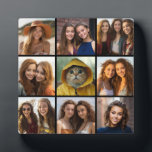 Instagram Photo Collage met 9 foto's Fotoplaat<br><div class="desc">Gebruik je foto's zonder lijsten op deze. Voeg uw favoriete afbeeldingen en momentopnamen toe aan deze strip voor een leuke geheugenhouder. Een artistieke manier om je beste foto's te tonen die foto's delen.</div>