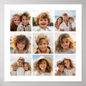 Instagram Photo Collage met 9 foto's Poster (Voorkant)