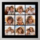 Instagram Photo Collage met 9 foto's Poster (Voorkant)