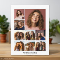 Instagram Photo Collage met 9 vierkante foto's wit