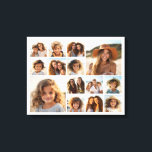 Instagram Photo Collage - tot 14 foto's White Canvas Afdruk<br><div class="desc">Een ontwerp met een witte achtergrond. Gebruik tot veertien vierkante foto's om een uniek en persoonlijk cadeau te creëer. Als u de afbeeldingen wilt aanpassen,  klikt u op het gereedschap Aanpassen om wijzigingen aan te brengen.</div>