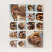 Instagram Photo Collage - tot 14 foto's White Legpuzzel (Verticaal)