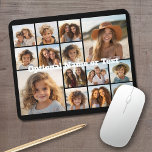 Instagram Photo Collage - tot 14 foto's zwart Muismat<br><div class="desc">Een ontwerp met een kleurrijke achtergrond. Gebruik maximaal veertien vierkante foto's om een uniek en persoonlijk cadeau te creëer. Als u de afbeeldingen moet aanpassen,  klik op het aanpassingshulpmiddel om veranderingen aan te brengen.</div>