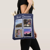 Instagram Photo Navy Blue Large Tote Bag (Dichtbij)