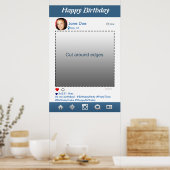 Instagram PhotoBooth Party Prop-Lijst voor geboort Poster (Keuken)