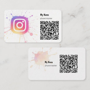 Instagram-pictogram Zakelijke Kaarten Visitekaartje