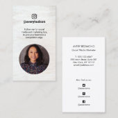 Instagram Professional Social Media mMerketer Visitekaartje (Voorkant / Achterkant)