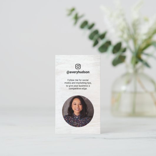 Instagram Professional Social Media mMerketer Visitekaartje (Staand voorkant)