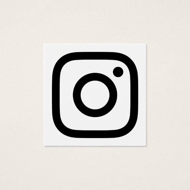 Instagram-promo Vierkante Visitekaartjes (Voorkant)