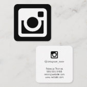 Instagram Promotional Vierkante Visitekaartje (Voorkant / Achterkant)
