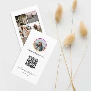 Instagram QR-code 7 foto sociale media Visitekaartje