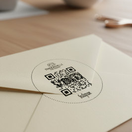 Instagram QR Code Company Logo Rubber Stempel