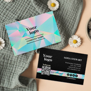 Instagram QR-code Holografische sociale media volg Visitekaartje
