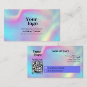 Instagram QR-code Holografische sociale media volg Visitekaartje (Voorkant / Achterkant)