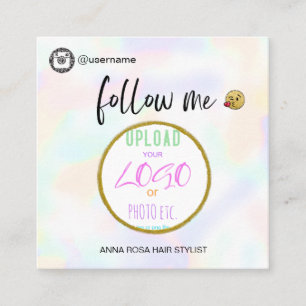 *~* INSTAGRAM QR-code - LOGO sociale media Vierkante Visitekaartje