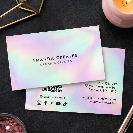 Instagram QR-code Minimalistisch Visitekaartje