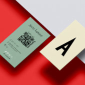 Instagram QR-code Modern minimaal Visitekaartje