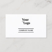 Instagram QR-code Modern vet zwart-wit Visitekaartje (Voorkant)