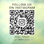 Instagram QR Code Promotioneel Raamsticker (Vel 3)