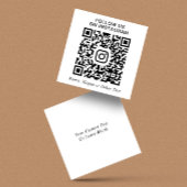 Instagram QR Code Promotioneel Vierkante Visitekaartje