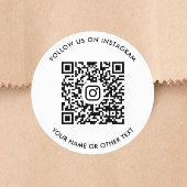 Instagram QR-code Ronde Sticker