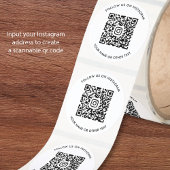 Instagram QR-code Ronde Sticker