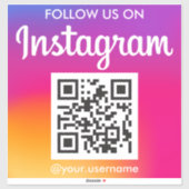 Instagram QR-code Sticker (Vel)