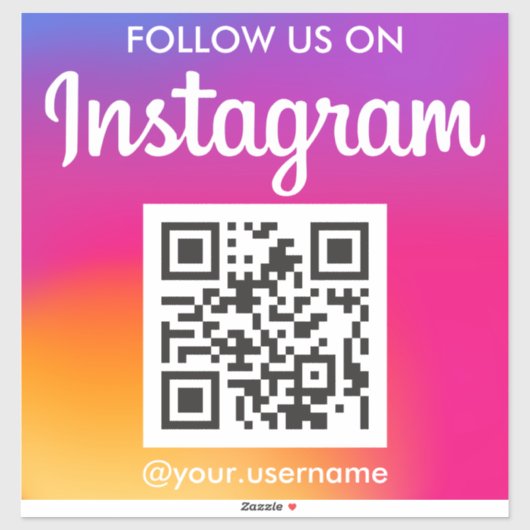 Instagram QR-code Sticker (Vel)