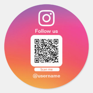 Instagram QR code sticker