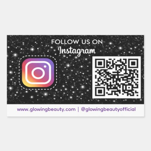 Instagram QR Code Sticker | Business Branding (Voorkant)