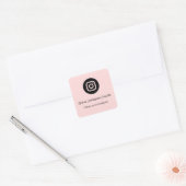 Instagram QR-code sticker | Gepersonaliseerd Volg  (Envelop)