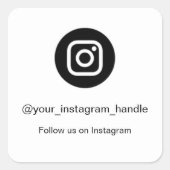 Instagram QR Code Sticker | Social Media Follow  (Voorkant)