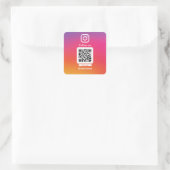 Instagram QR code sticker square (Tas)